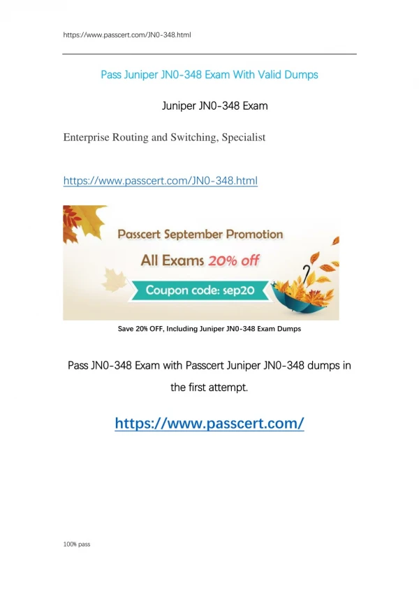 Juniper JNCIS-ENT JN0-348 Exam Dumps