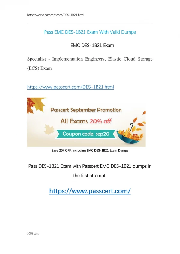 DES-1B21 Elastic Cloud Storage (ECS) Exam Dumps