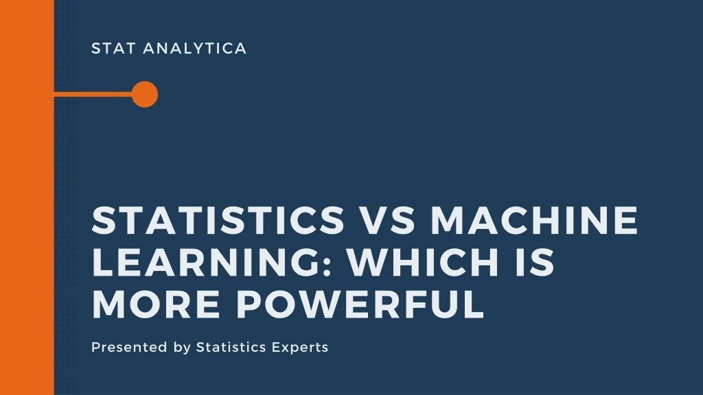 statistics vs machine learning which is more