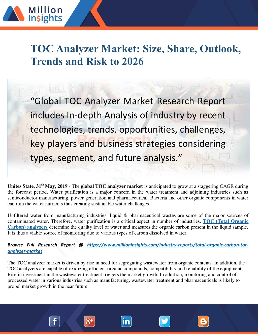 toc analyzer market size share outlook trends