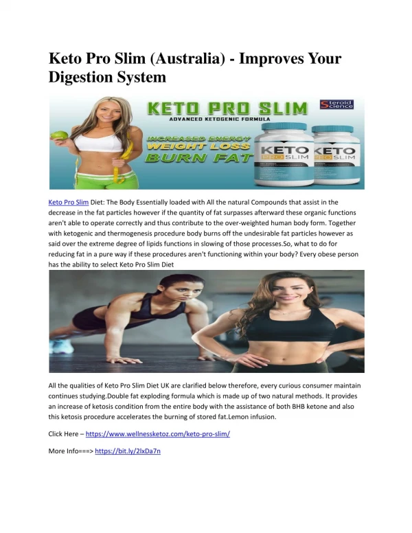 Keto Pro Slim (Australia) - Improves Your Digestion System