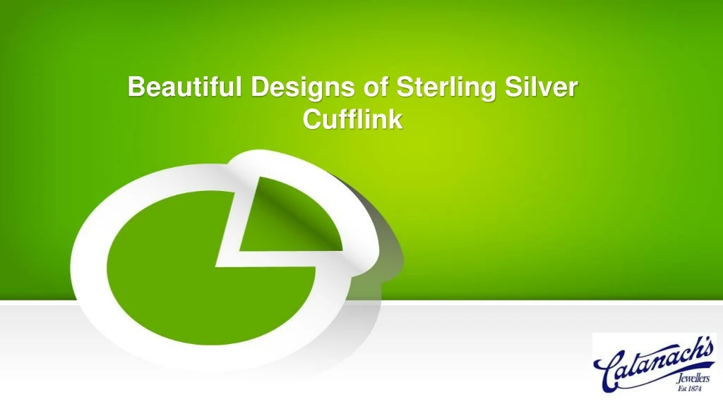 beautiful designs of sterling silver cufflink