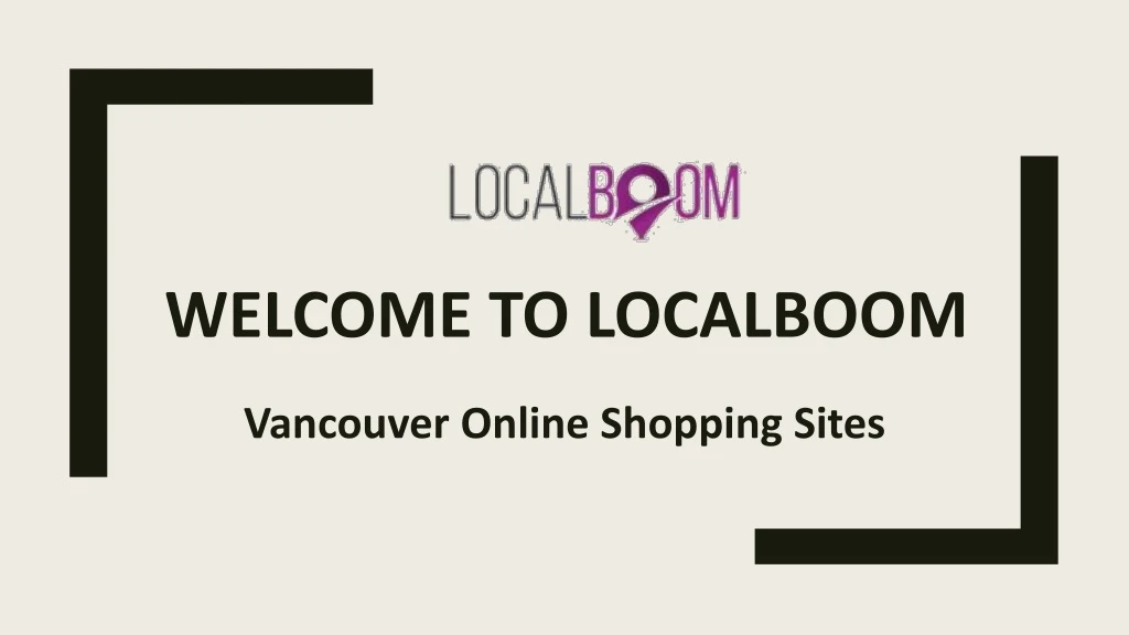 welcome to localboom