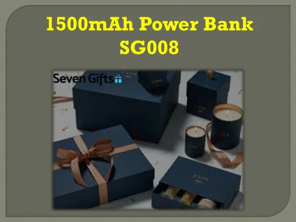 1500mAh Power Bank SG008