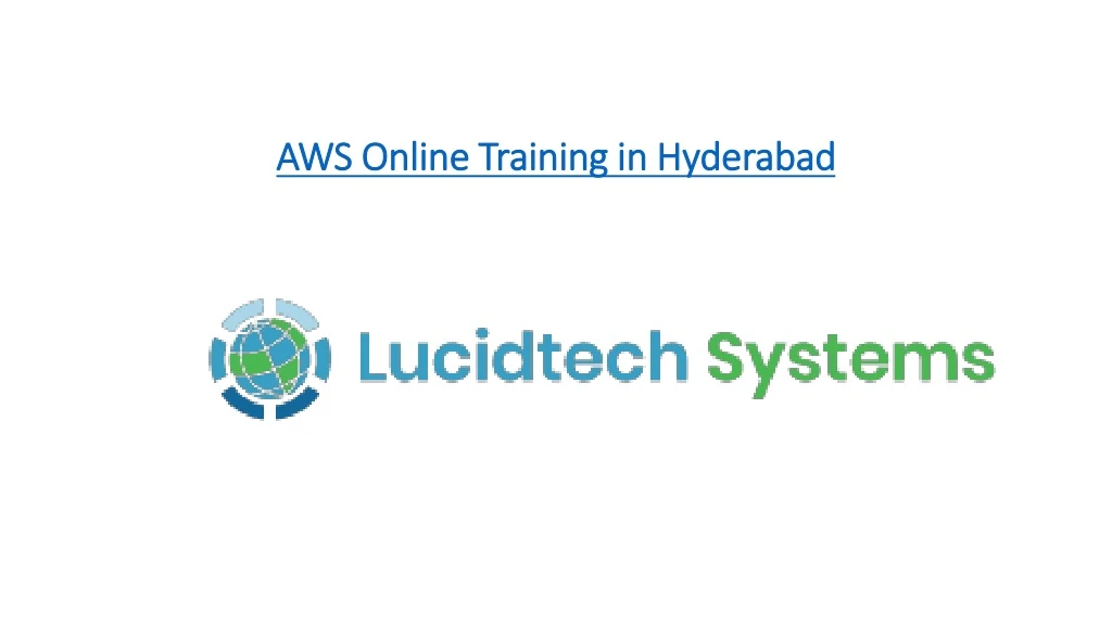 aws online training in hyderabad