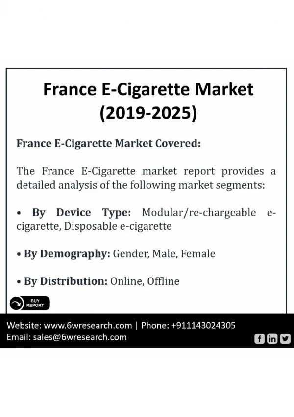 France E-Cigarette Market (2019-2025)