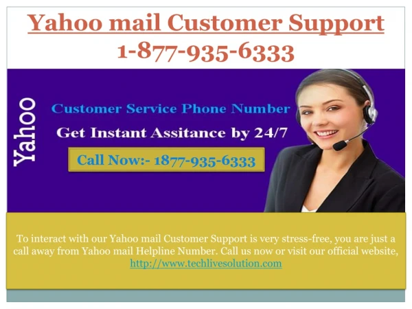 Yahoo mail Customer Support 1-877-935-6333