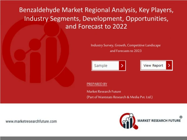 Benzaldehyde Market was Valued at USD 225.0 million in 2015 and is expected to reach USD 282.7 million by the end of 202