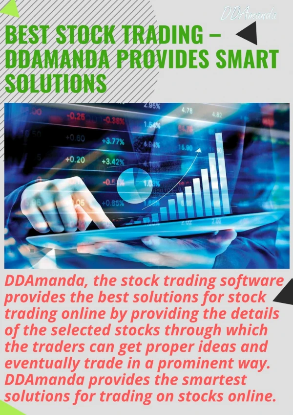 Best Stock Trading – DDAmanda Provides Smart Solutions