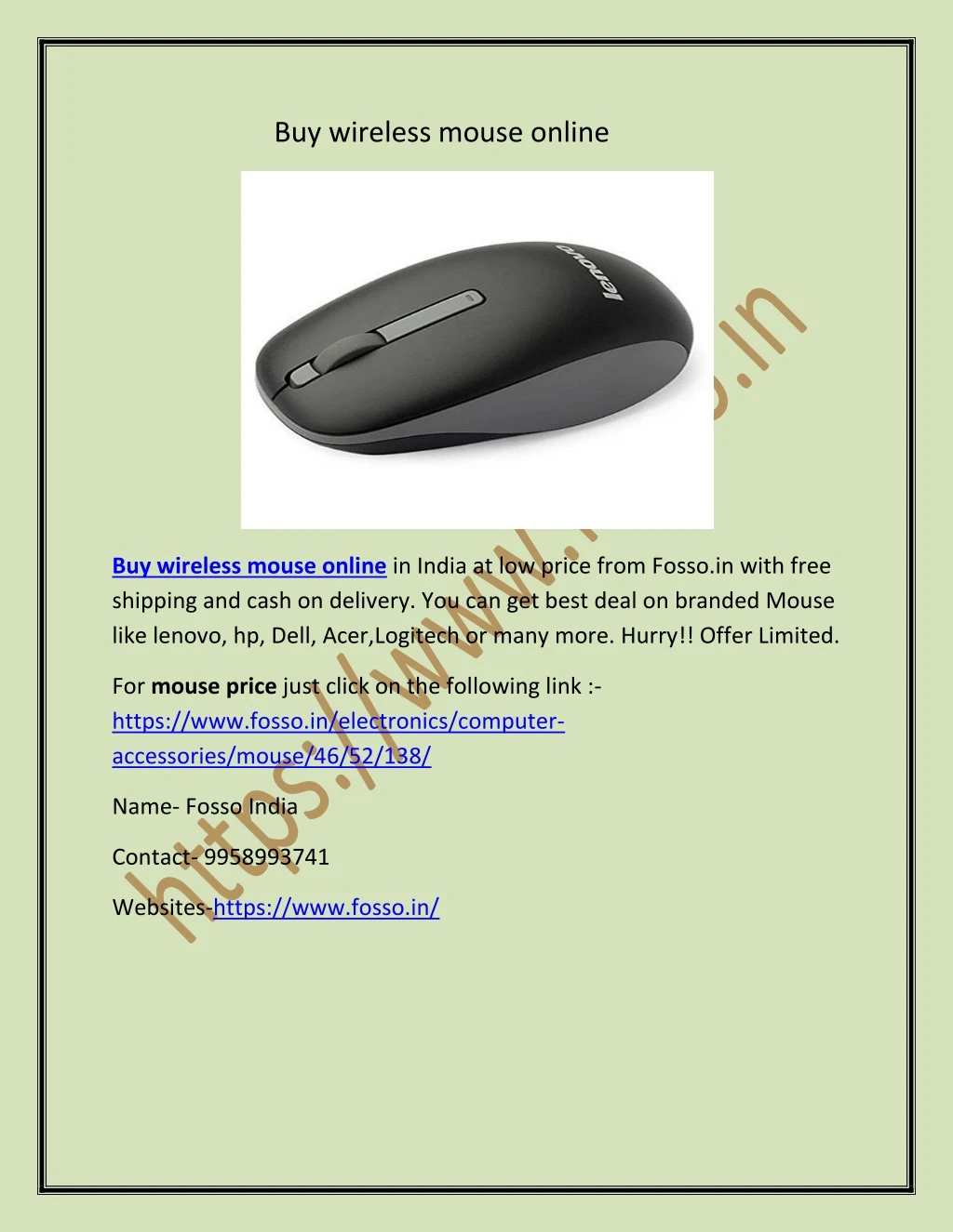 buy wireless mouse online