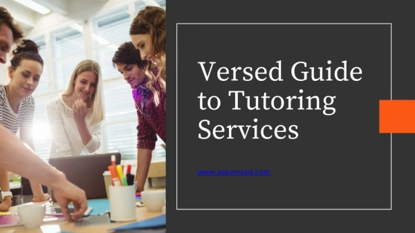 Versed Guide to Tutoring Services - Parent Advisor