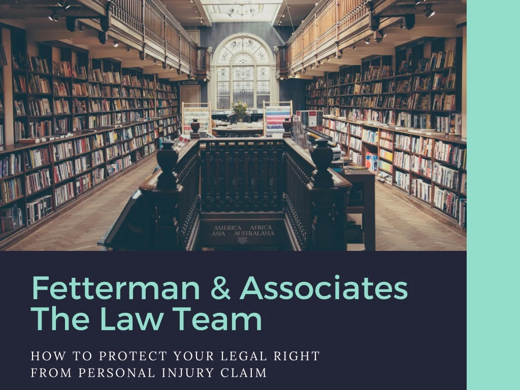 fetterman associates the law team