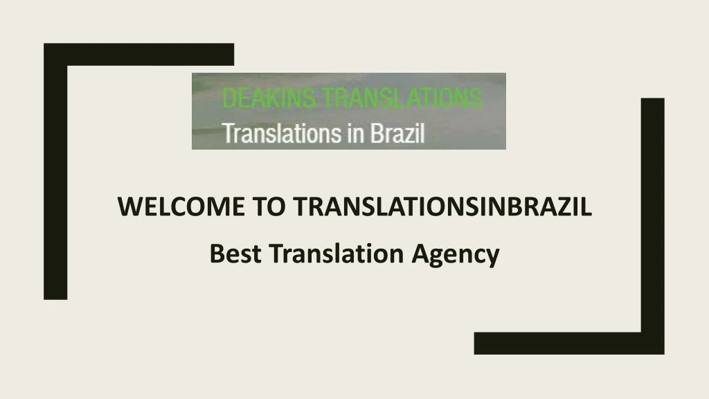 welcome to translationsinbrazil