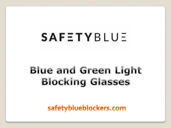Blue and Green Light Blocking Glasses