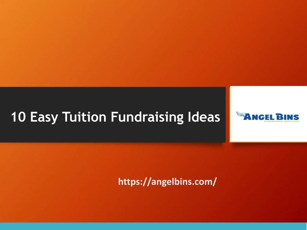 10 easy tuition fundraising ideas