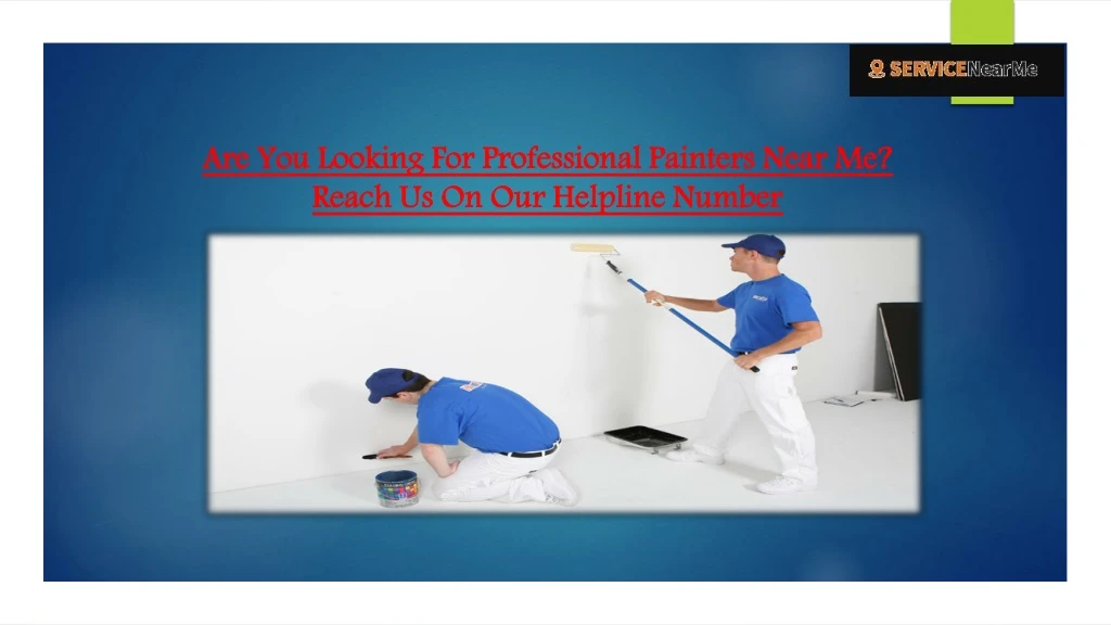 are you looking for professional painters near