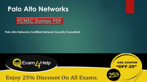 Latest Palo Alto Networks PCNSC Dumps - 100% Passing Guarantee With Demo