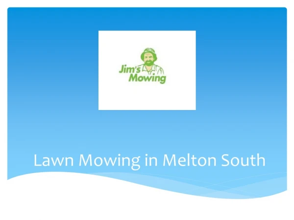 Lawn Mowing Melton South
