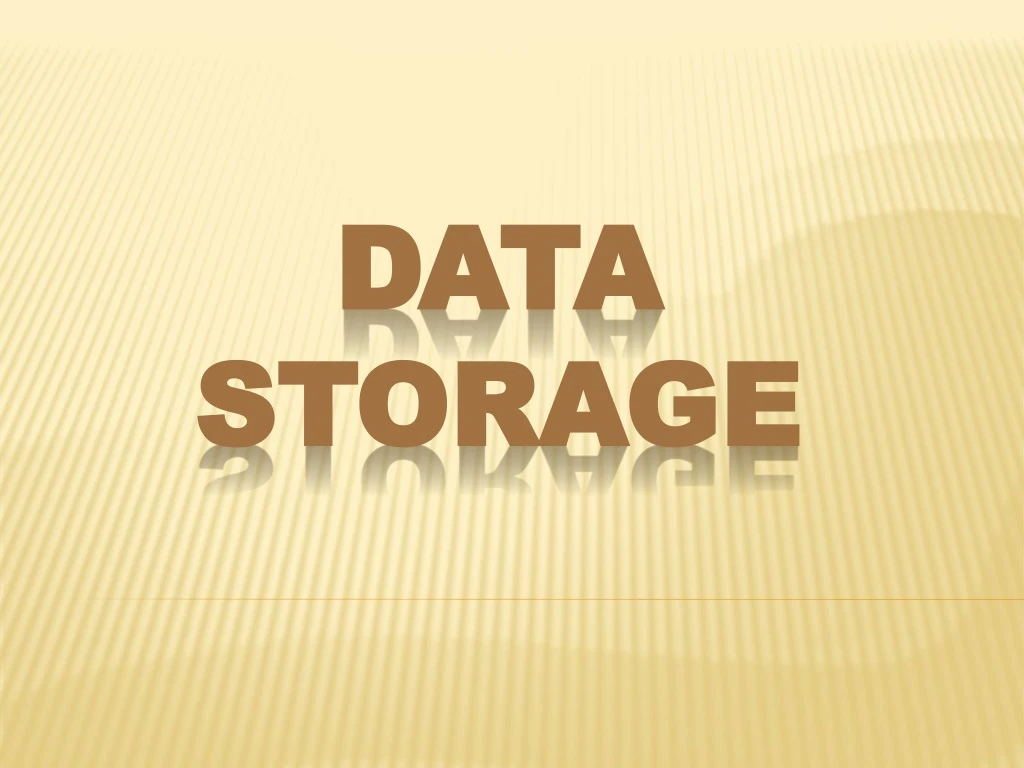 data storage