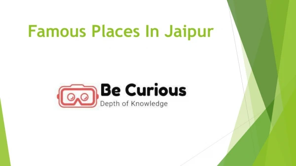 Famous Places In Jaipur - Becurious