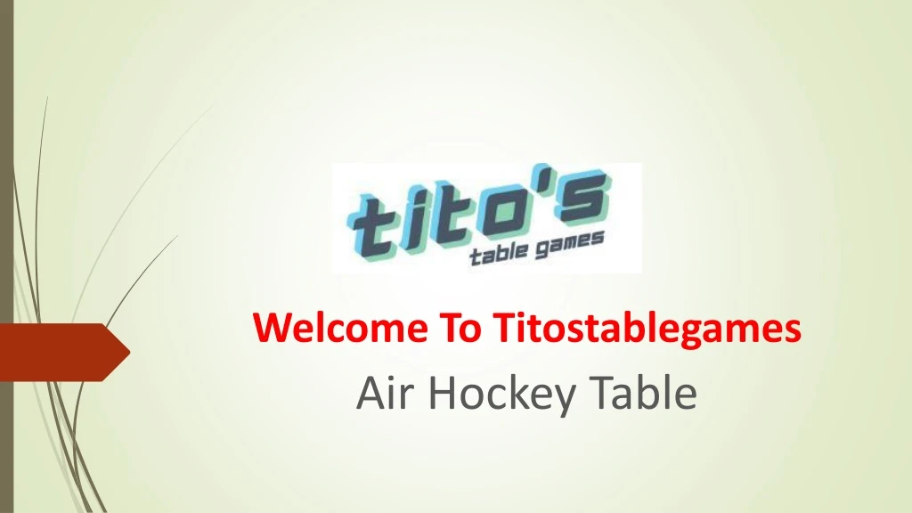 welcome to titostablegames