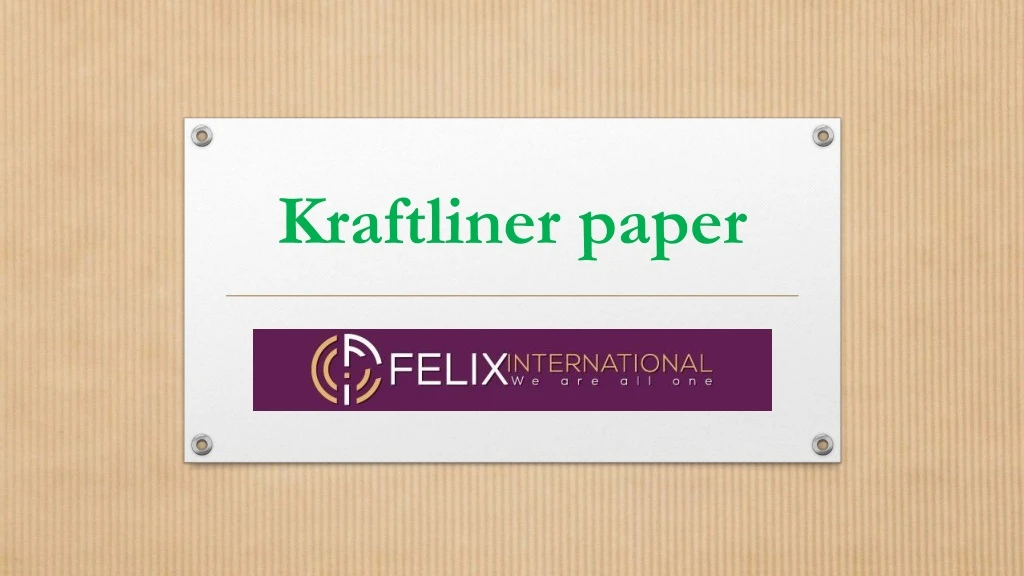 kraftliner paper
