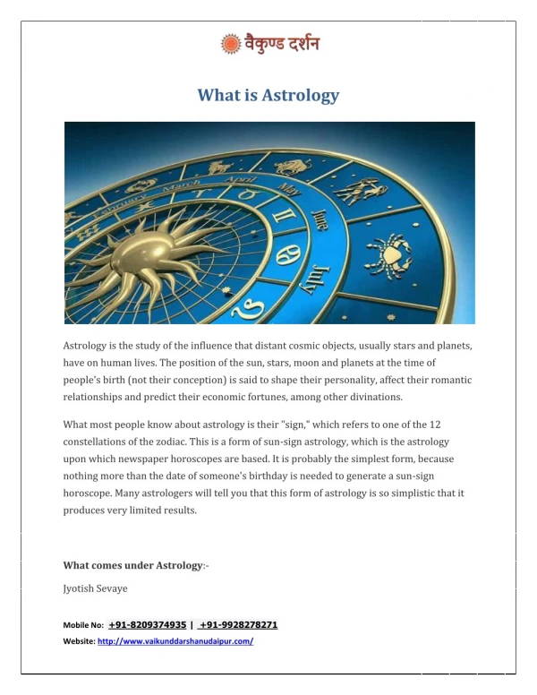 What is Astrology