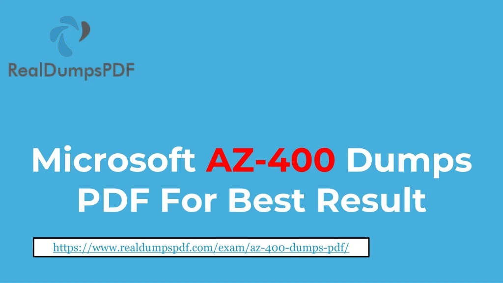 microsoft az 400 dumps pdf for best result