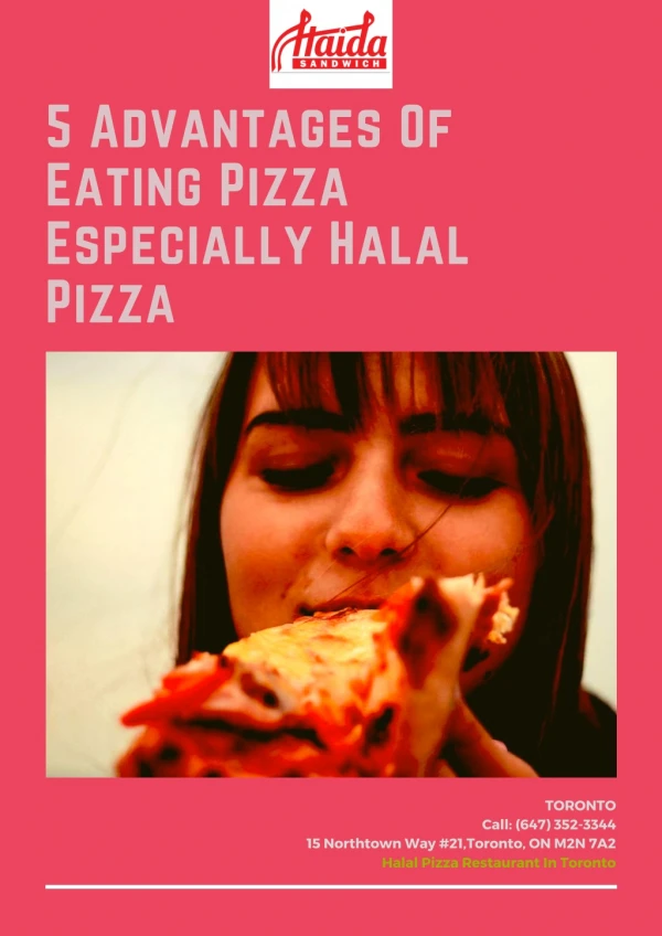 5 Advantages Of Eating Pizza Especially Halal Pizza