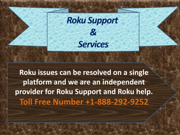 Roku Support Phone Number 1 888-292-9252 USA/Canada