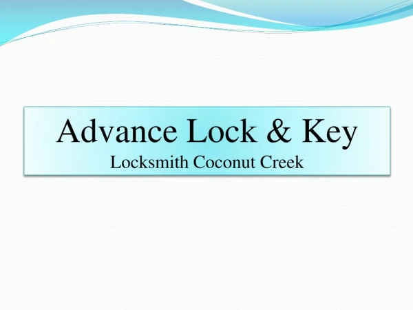 Advance Lock & Key