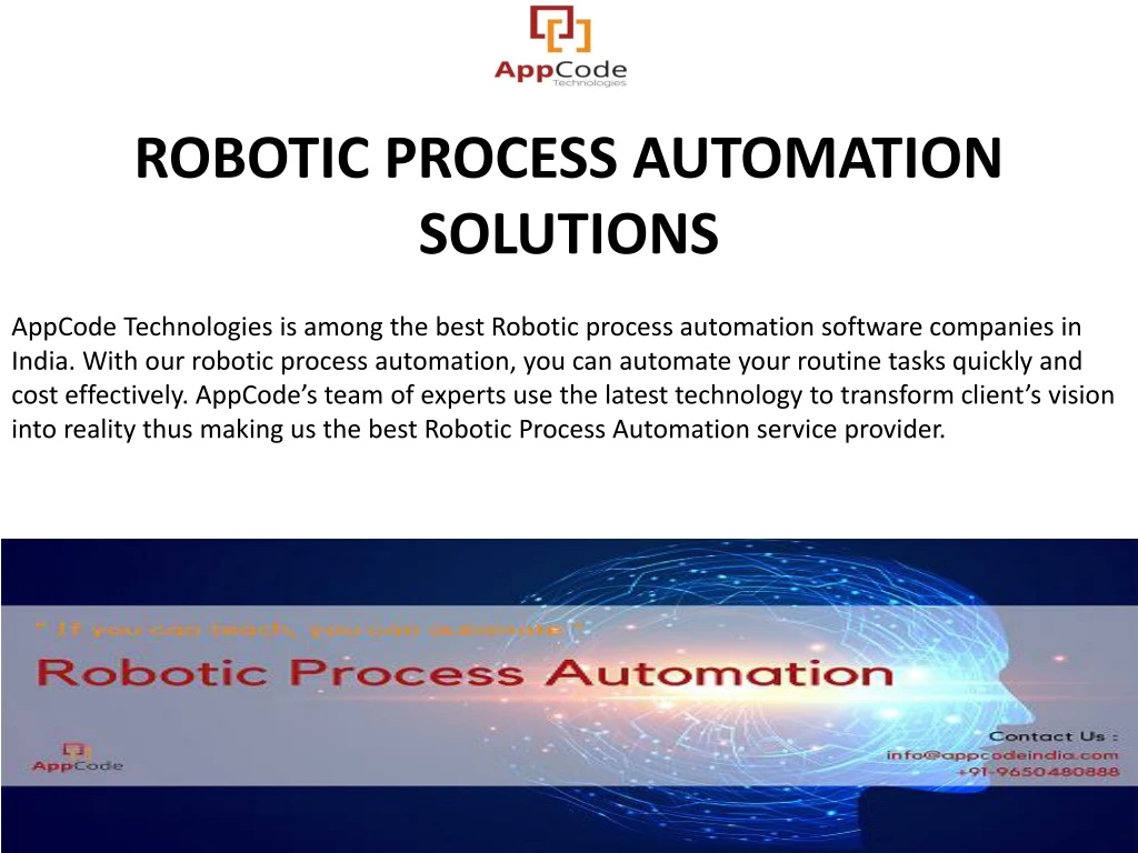 robotic process automation solutions