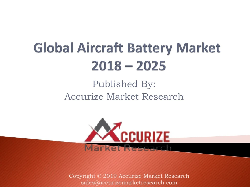 global aircraft battery market 2018 2025