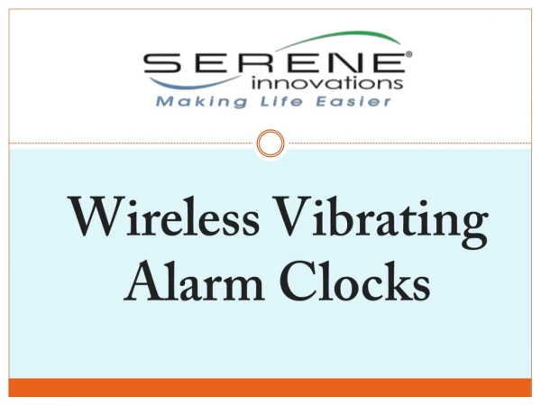 Wireless Vibrating Alarm Clocks