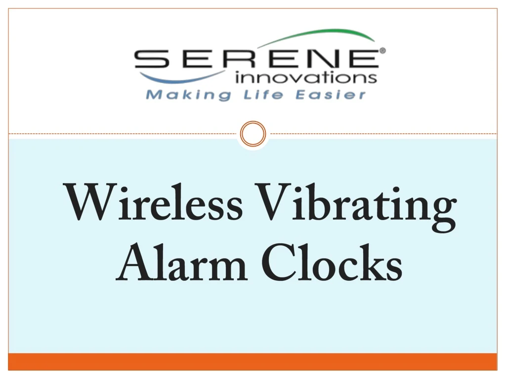 wireless vibrating alarm clocks