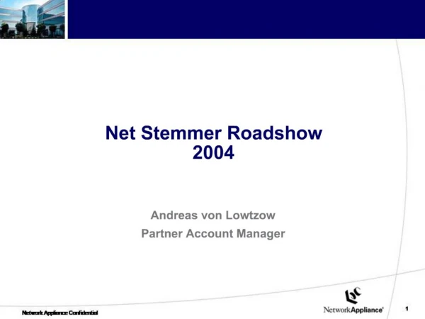 Net Stemmer Roadshow 2004