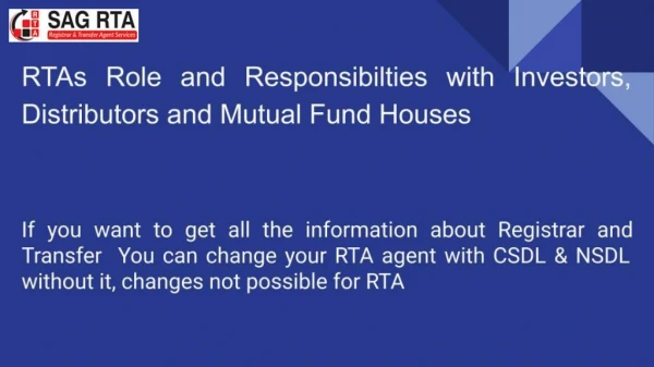 How can you get all RTA services with Registrar Transfer Agent