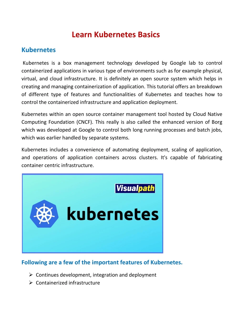 learn kubernetes basics