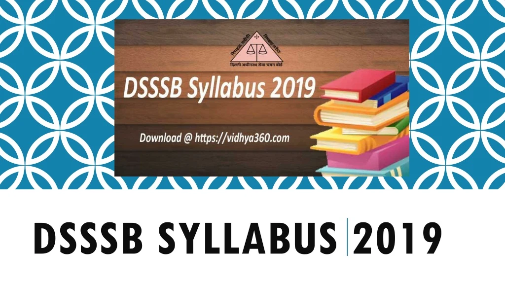 dsssb syllabus 2019