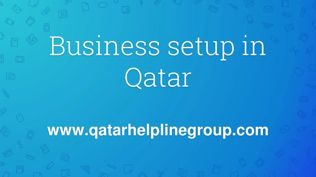 business setup in qatar