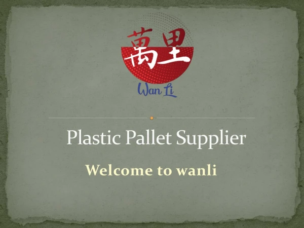 Plastic Pallet Supplier
