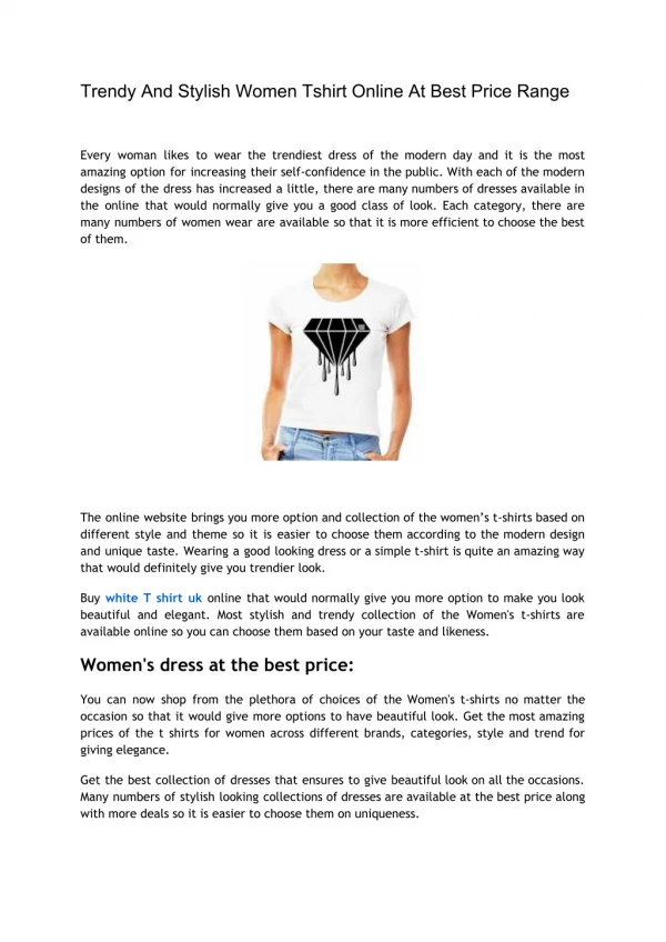 Trendy And Stylish Women Tshirt Online At Best Price Range