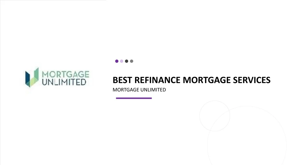 best refinance mortgage services