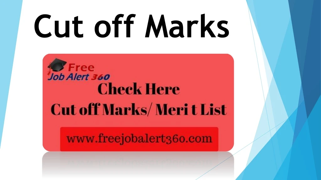 cut off marks