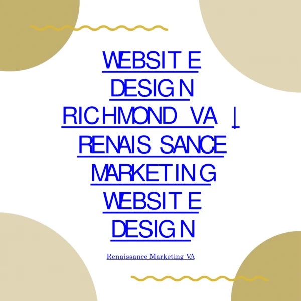 Website Design Richmond VA | Renaissance Marketing website design