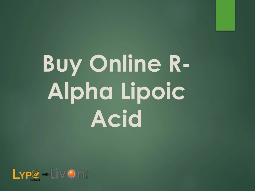 buy online r alpha lipoic acid