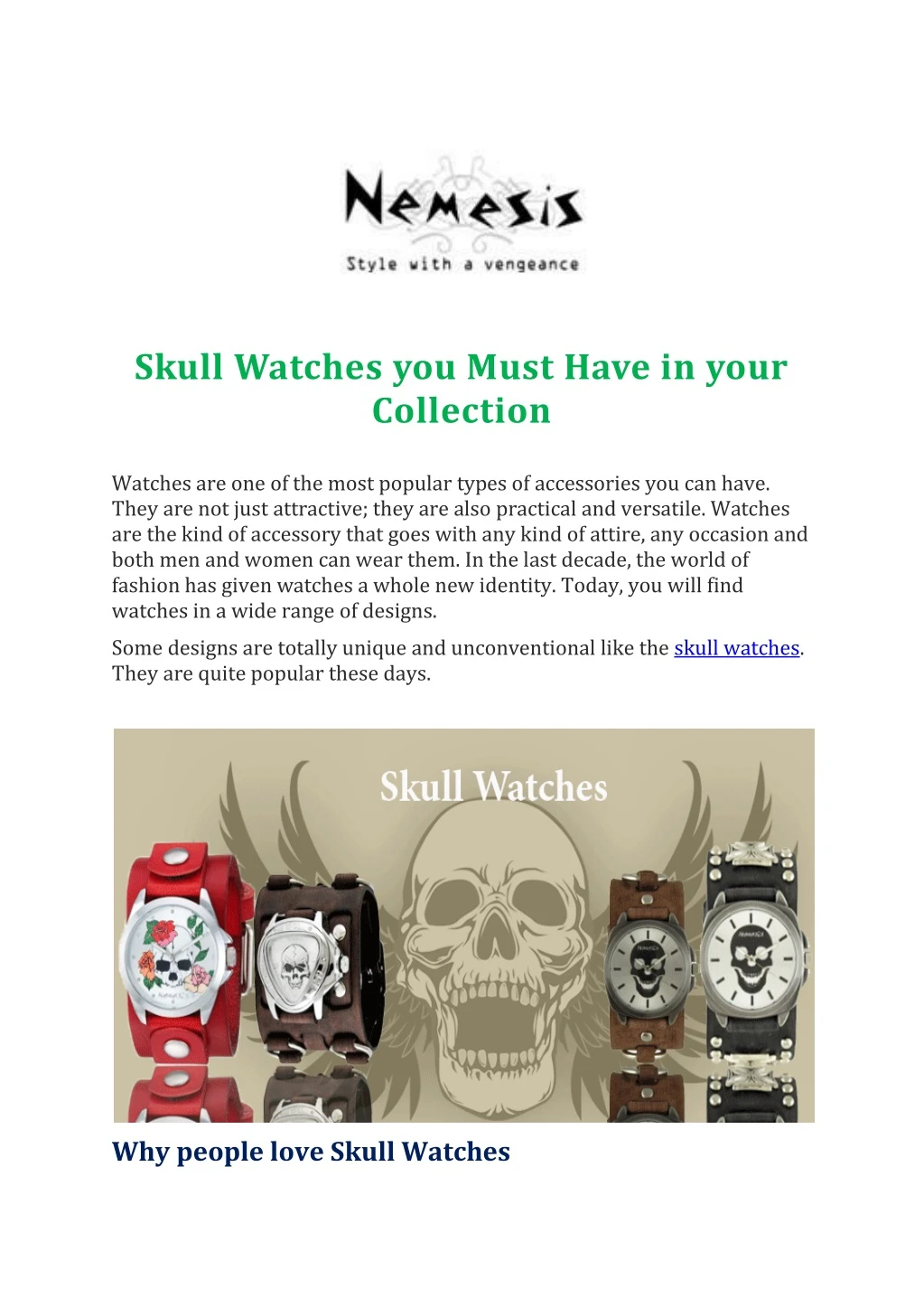 skull watches you must have in your collection