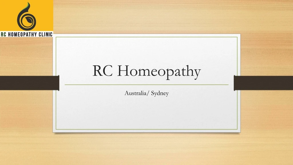 rc homeopathy