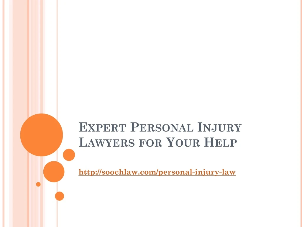 expert personal injury lawyers for your help