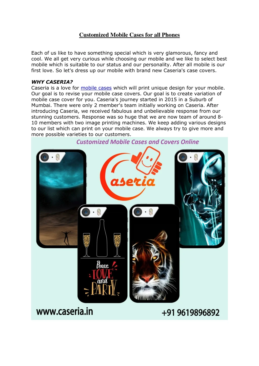 customized mobile cases for all phones